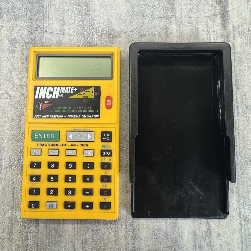 SONIN InchMate+ Foot Inch Fraction Triangle Scientific Calculator Construction